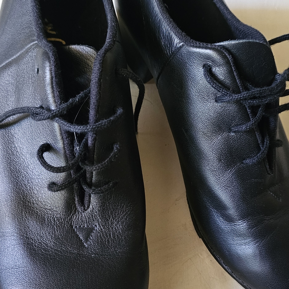 Bloch Kids Black Leather Oxfords